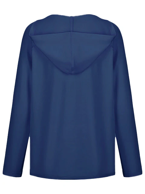 Paddington Pocket V Hoodie — Navy - Image 4