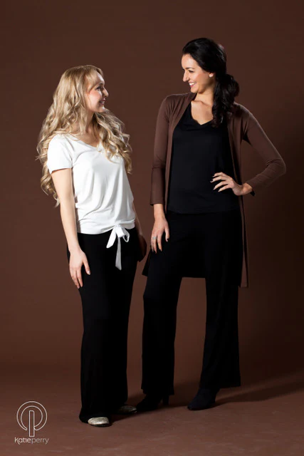 Premium Bamboo Amalfi V-Neck Tee — White - Image 3