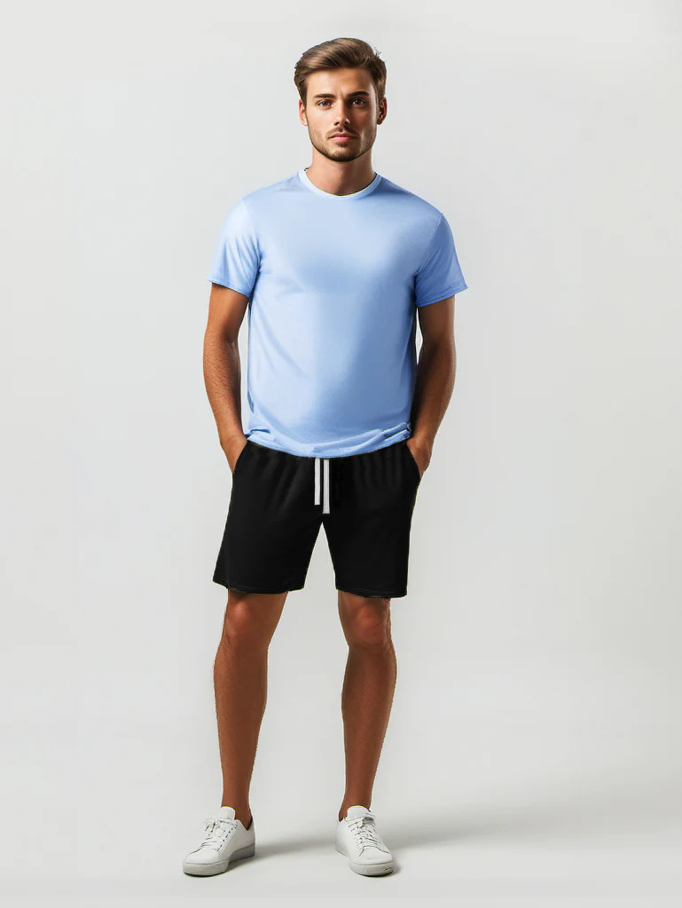 Bamboo Avalon Drawstring Shorts — Black - Image 3