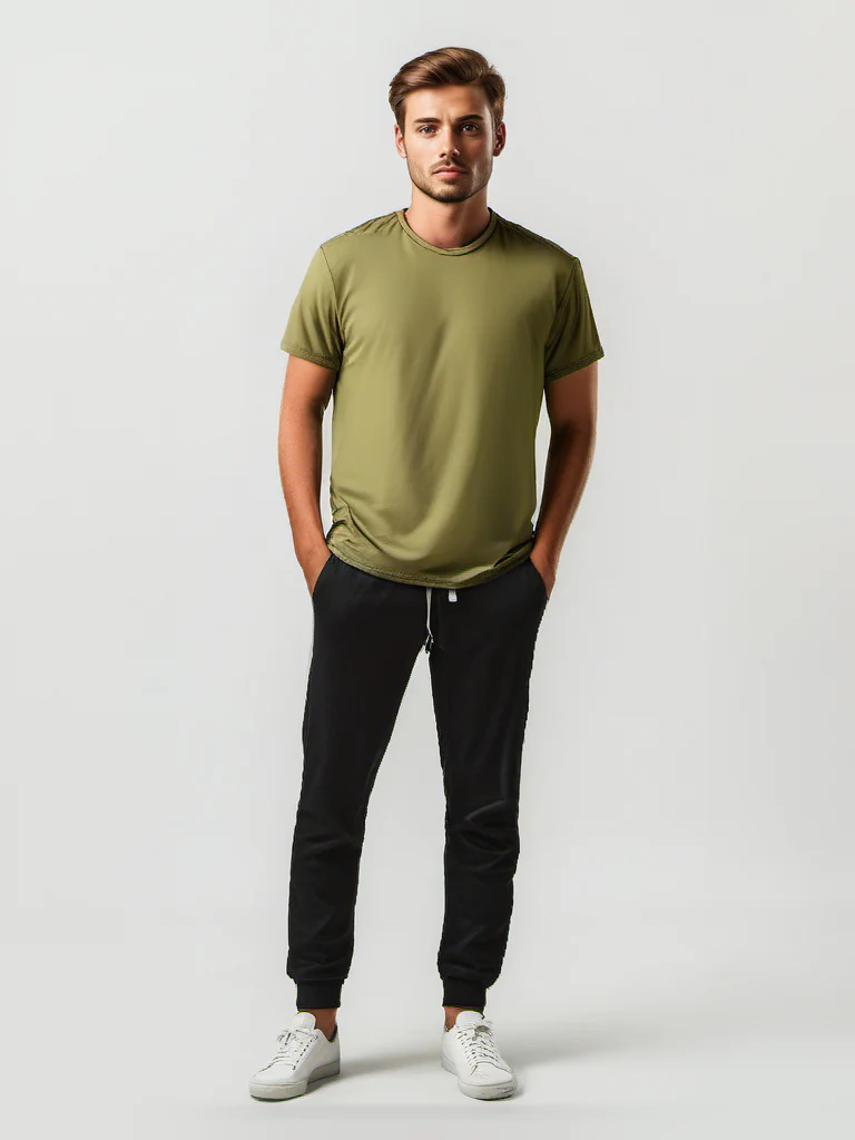 Premium Bamboo T-Shirt — Khaki - Image 4