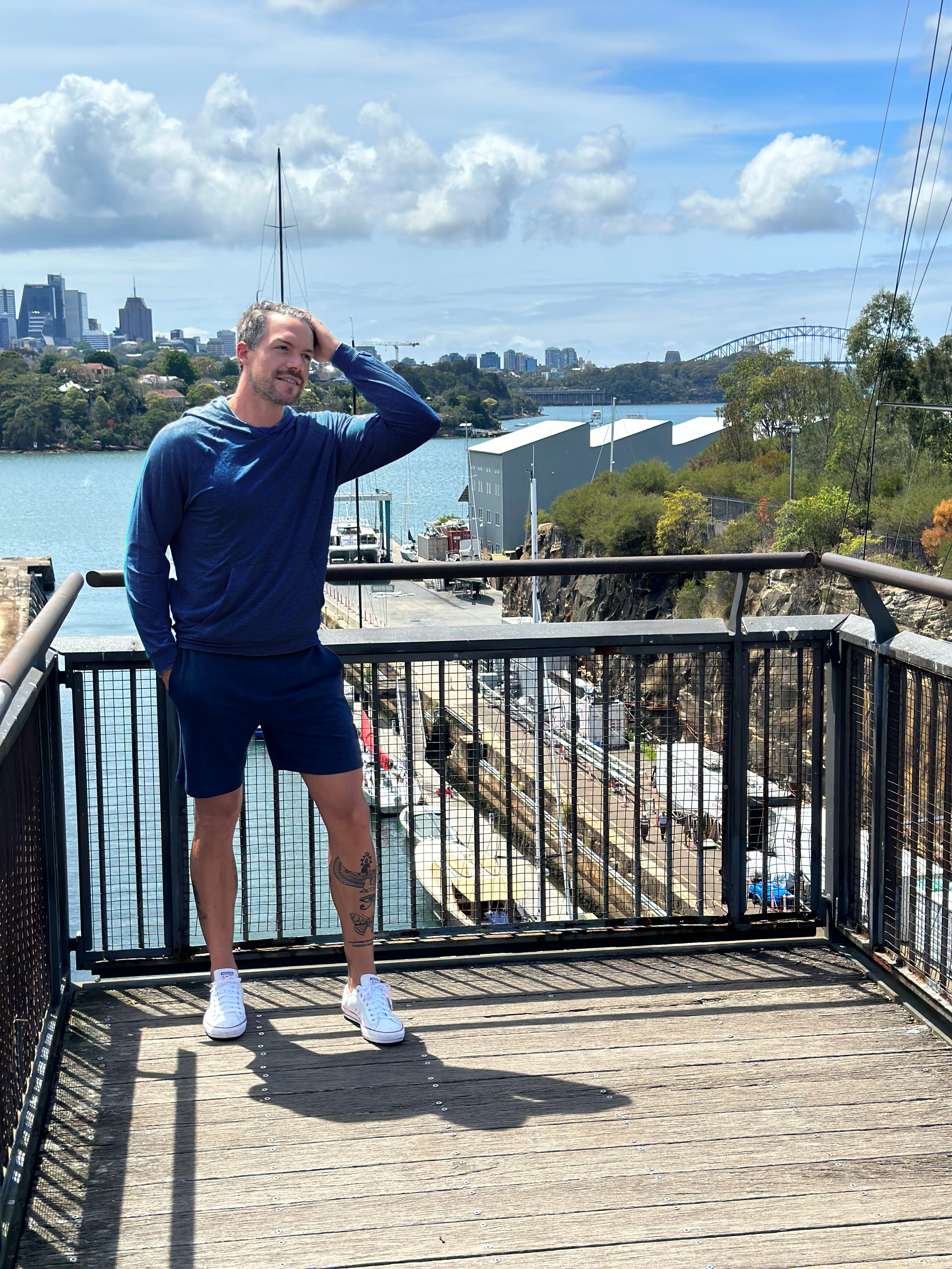 Premium Bamboo Byron Bay Hoodie — Navy - Image 3