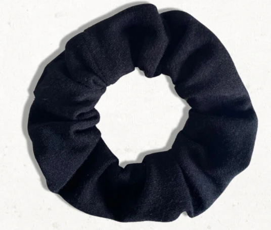 Premium Bamboo Scrunchie — Black - Image 3