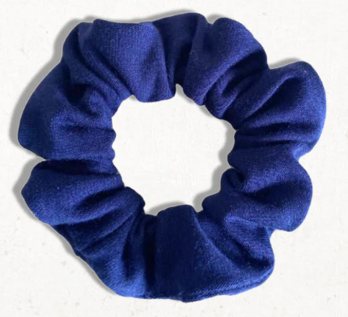 Premium Bamboo Scrunchie — Midnight Blue - Image 3