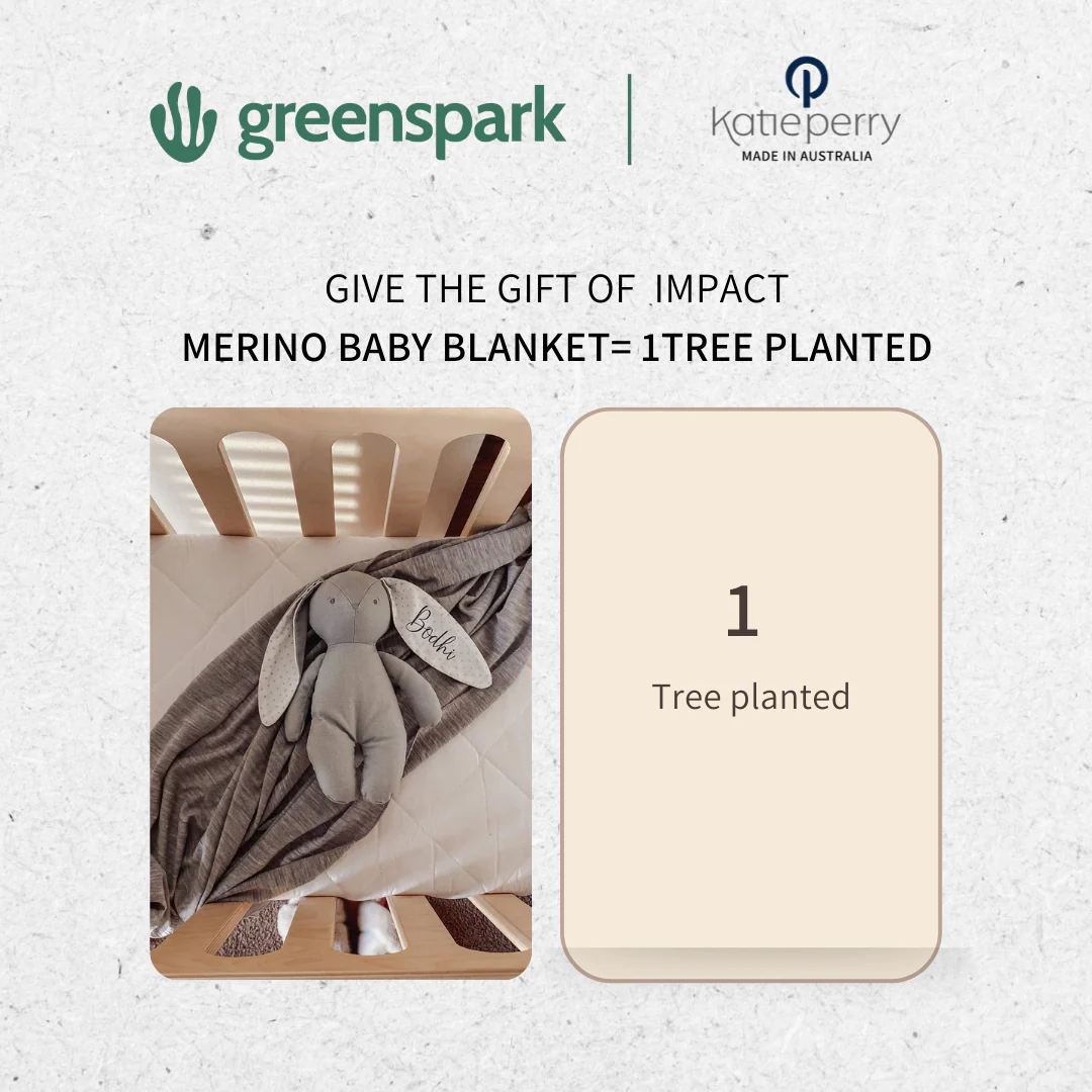 Superfine Merino Baby Blanket - Grey Marl - Image 5