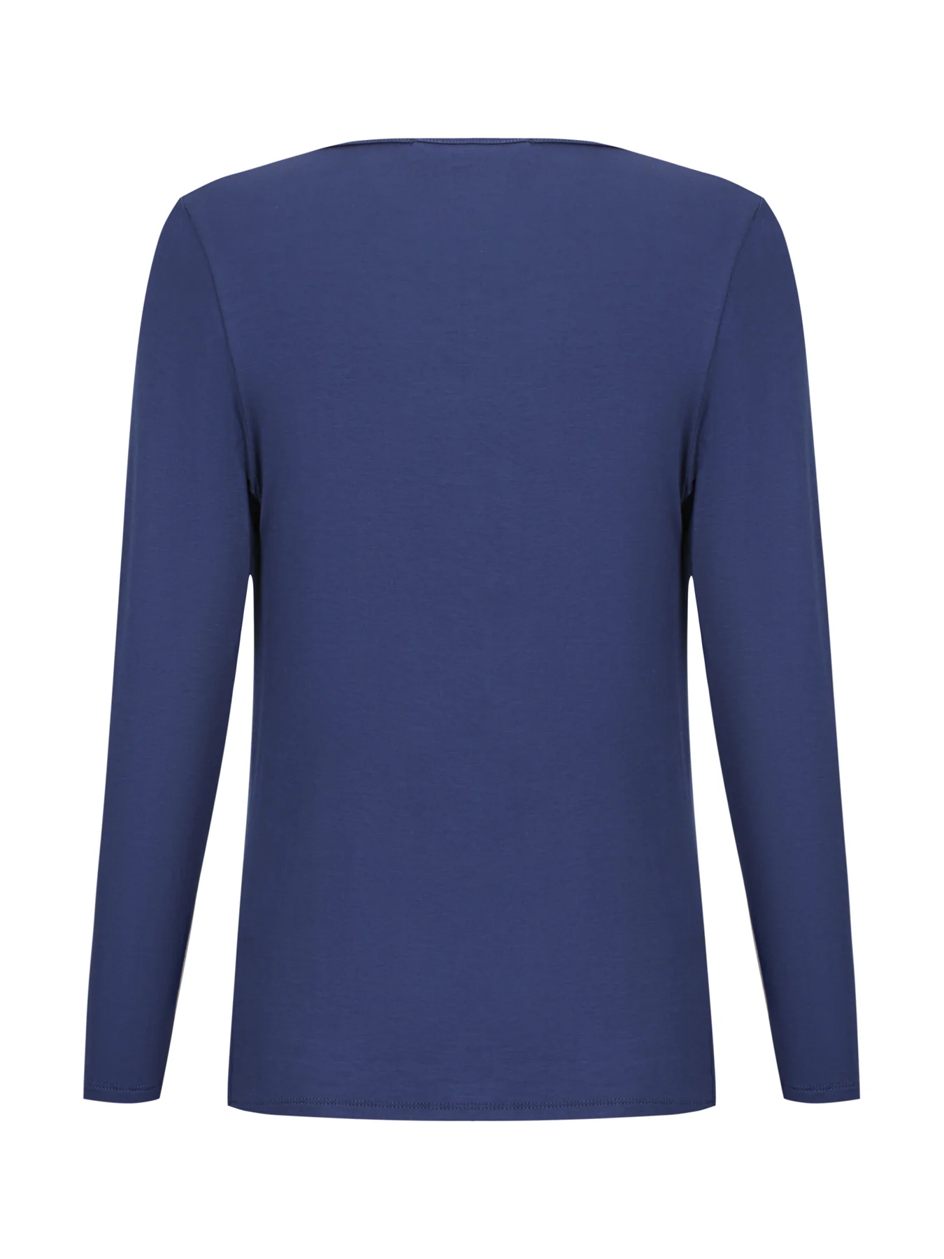 Tuscany Long Sleeve Cowl Neck Tops — Midnight Blue - Image 3